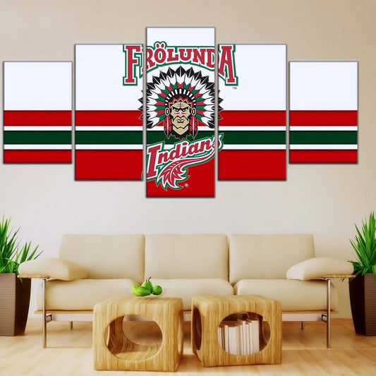 Ice Hockey Team Wall Art - IH5030 - Frolunda Indians - FHC Golden - Ice Hockey Team Poster - Ice Hockey Team Canvas