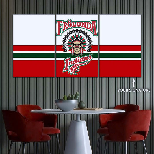 Ice Hockey Team Wall Art - IH5030 - Frolunda Indians - FHC Golden - Ice Hockey Team Poster - Ice Hockey Team Canvas