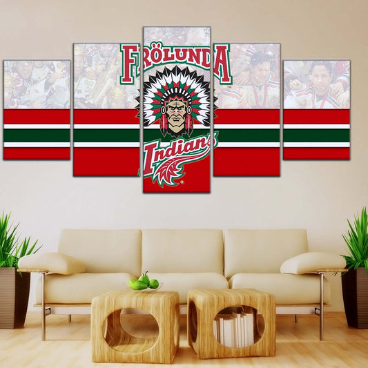Ice Hockey Team Wall Art - IH5031 - Frolunda Indians - FHC Golden - Ice Hockey Team Poster - Ice Hockey Team Canvas