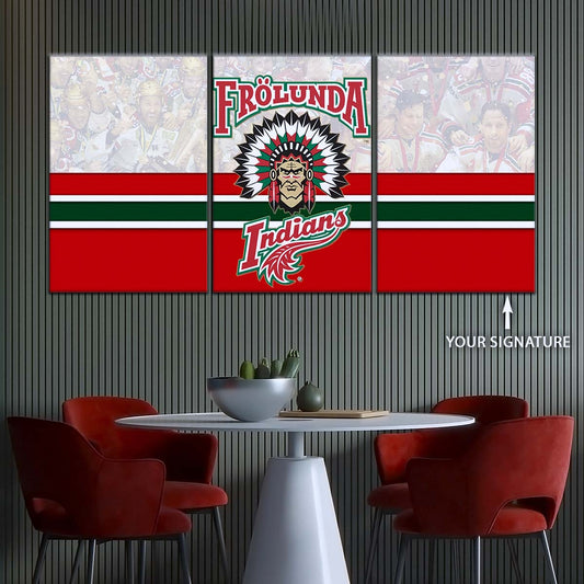 Ice Hockey Team Wall Art - IH5031 - Frolunda Indians - FHC Golden - Ice Hockey Team Poster - Ice Hockey Team Canvas