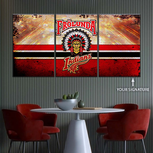 Ice Hockey Team Wall Art - IH5032 - Frolunda Indians - FHC Golden - Ice Hockey Team Poster - Ice Hockey Team Canvas