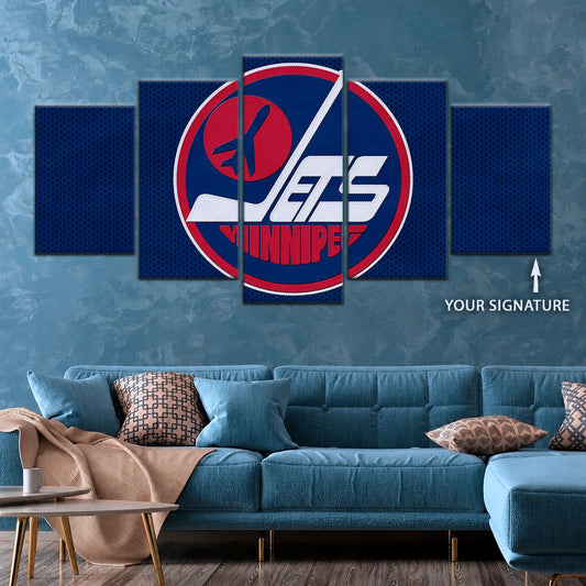 Ice Hockey Team Wall Art - IH5025 - Winnipeg Jets Sports - Ice Hockey Team Poster - Ice Hockey Team Canvas