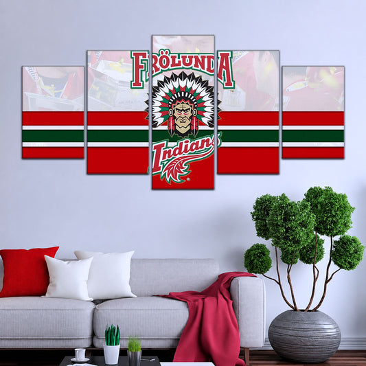 Ice Hockey Team Wall Art - IH5029 - Frolunda Indians - FHC Golden - Ice Hockey Team Poster - Ice Hockey Team Canvas