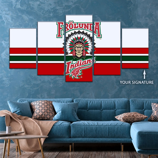 Ice Hockey Team Wall Art - IH5030 - Frolunda Indians - FHC Golden - Ice Hockey Team Poster - Ice Hockey Team Canvas