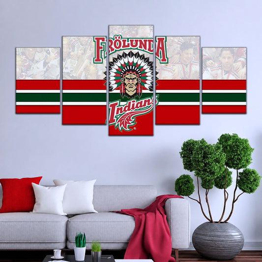 Ice Hockey Team Wall Art - IH5031 - Frolunda Indians - FHC Golden - Ice Hockey Team Poster - Ice Hockey Team Canvas