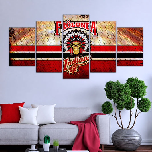 Ice Hockey Team Wall Art - IH5032 - Frolunda Indians - FHC Golden - Ice Hockey Team Poster - Ice Hockey Team Canvas