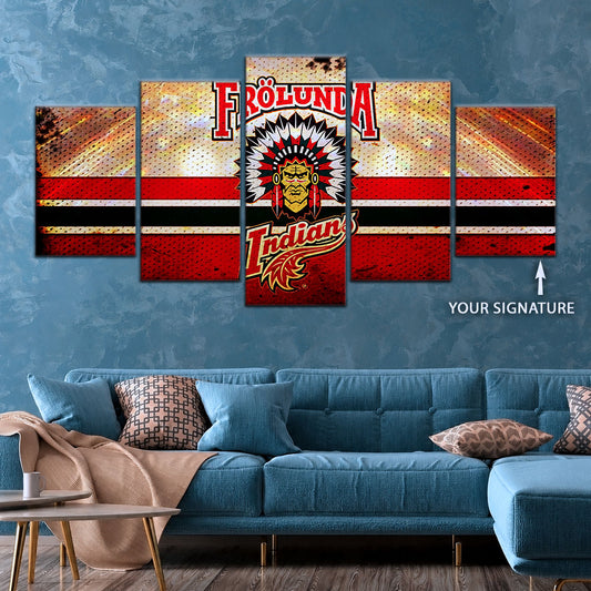 Ice Hockey Team Wall Art - IH5032 - Frolunda Indians - FHC Golden - Ice Hockey Team Poster - Ice Hockey Team Canvas