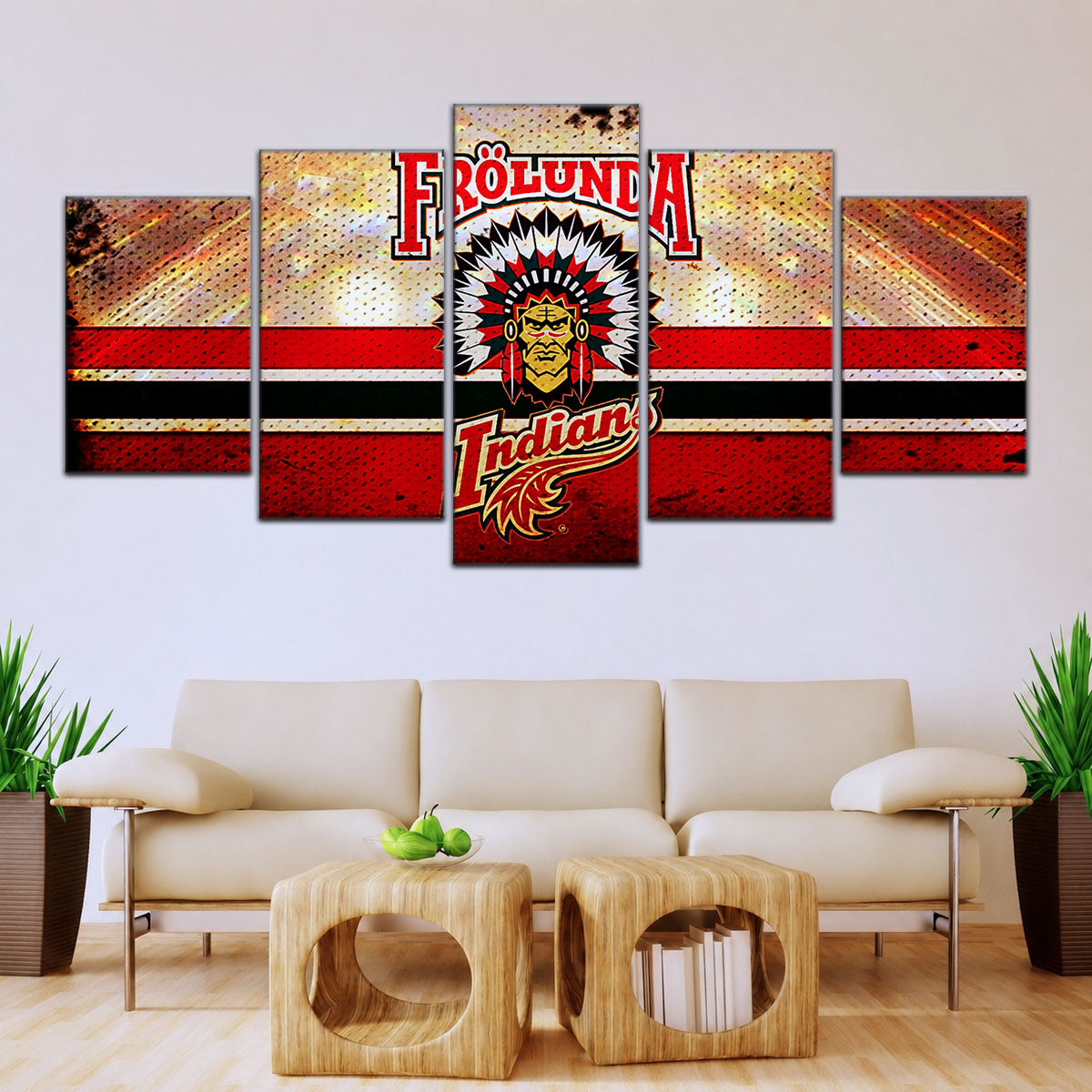 Hockey Canvas Wall Art - IH5032 - Frolunda Indians - FHC Golden