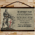 KT009 - Be Without Fear - English - Knight Templar Poster
