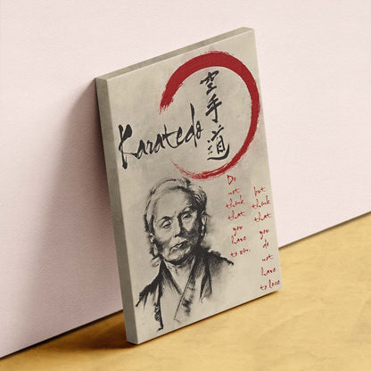 Karate Wall Art - Karate Poster - Karate Canvas - Do Not Think That You Have To Win - Gichin Funakoshi - KA003 - Vertical Canvas - Vertical Poster