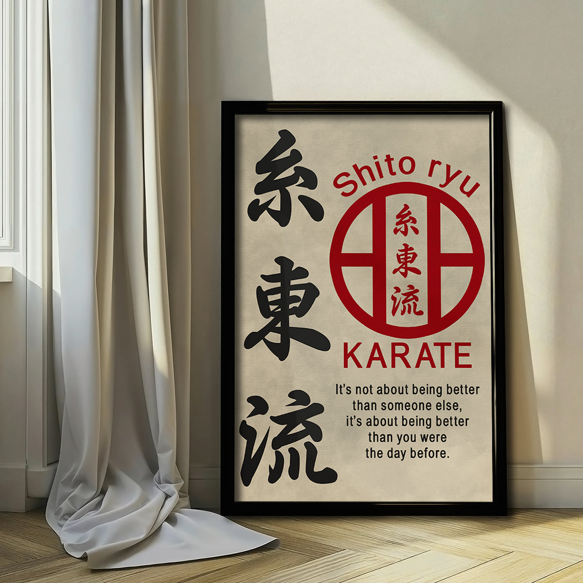 Karate Wall Art - Karate Poster - Karate Canvas - It's About Being Better Than You Were The Day Before - Shito Ryu Karate - KA028 - Vertical Canvas - Vertical Poster