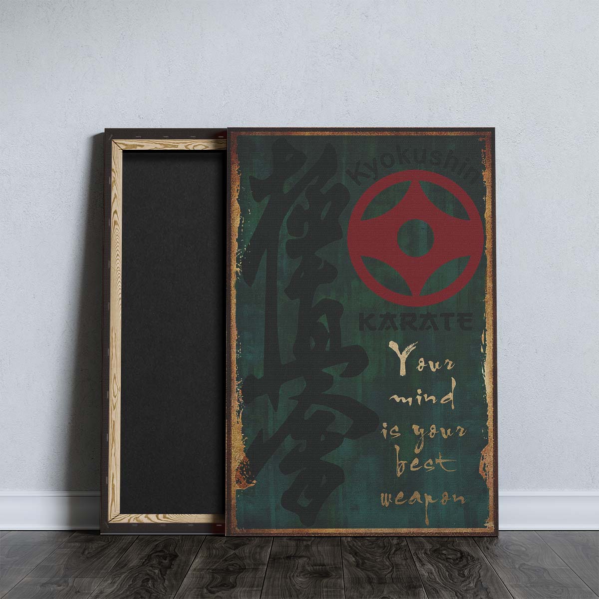 Karate Wall Art - Karate Poster - Karate Canvas - Your Mind Is Your Best Weapon - Kyokushin Karate - KA042 - Vertical Canvas - Vertical Poster