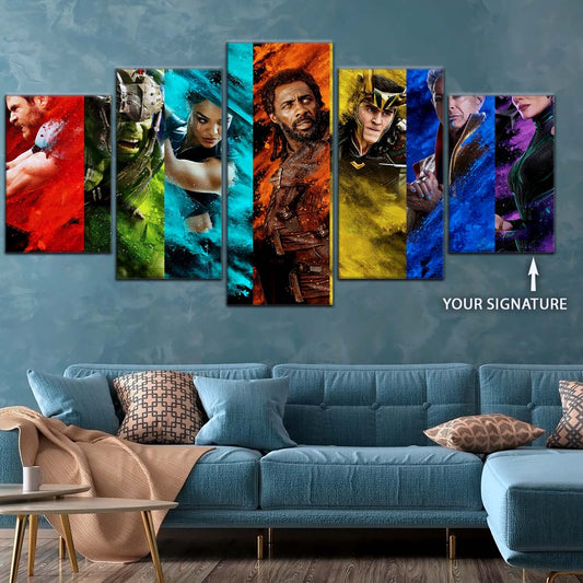 Marvel Wall Art - MCU5006 - Thor - Hulk - Loki - Ragnarok - Marvel Cinematic Universe Poster - Marvel Cinematic Universe Canvas