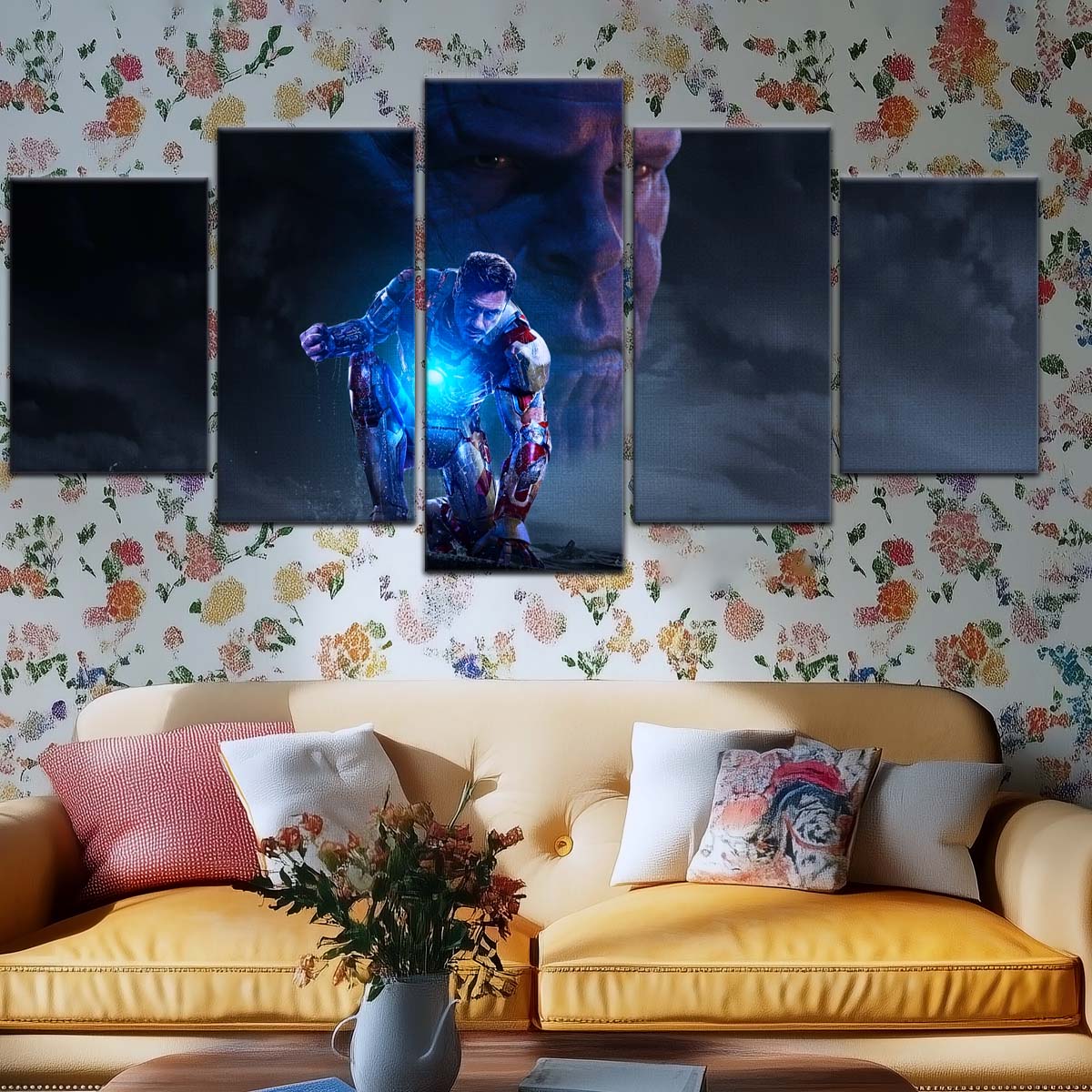 Marvel Wall Art - MCU5012 - Thanos vs Iron Man - Marvel Cinematic Universe Poster - Marvel Cinematic Universe Canvas
