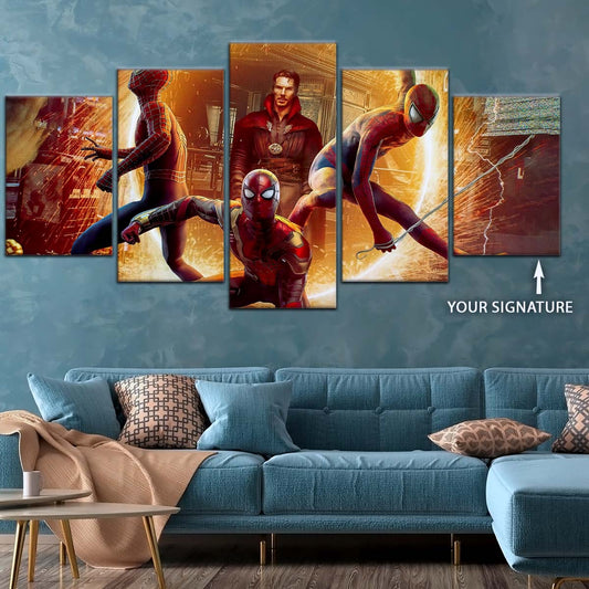 Marvel Wall Art - MCU5014 - Spider-Man No Way Home Meets Doctor Strange - Marvel Cinematic Universe Poster - Marvel Cinematic Universe Canvas