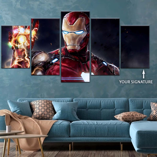 Marvel Wall Art - MCU5019 - Iron Man's Infinity Gauntlet - Avengers Endgame - Marvel Cinematic Universe Poster - Marvel Cinematic Universe Canvas