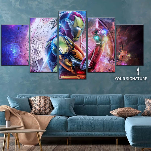 Marvel Wall Art - MCU5037 - Infinity Gauntlet Iron Man - Avengers EndGame - Marvel Cinematic Universe Poster - Marvel Cinematic Universe Canvas
