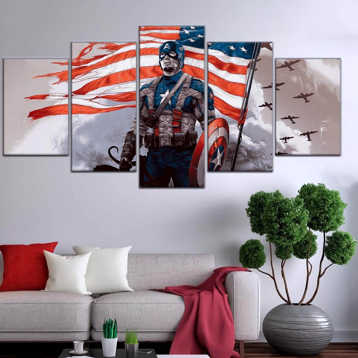 Marvel Wall Art - MCU5042 - Captain America - Marvel Cinematic Universe Poster - Marvel Cinematic Universe Canvas