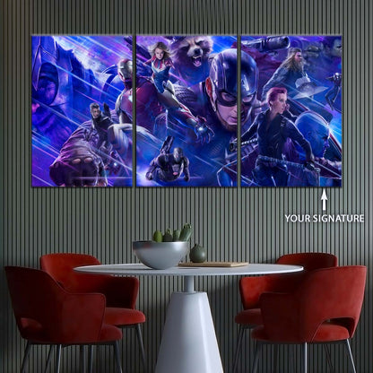 Marvel Wall Art - MCU5050 - Thanos - Clint Barton - Iron Man - Carol Danvers - Captain America - Black Widow - Thor - Hulk - Nebula - Rocket - Ant-Man - Avengers EndGame - Marvel Cinematic Universe Poster - Marvel Cinematic Universe Canvas
