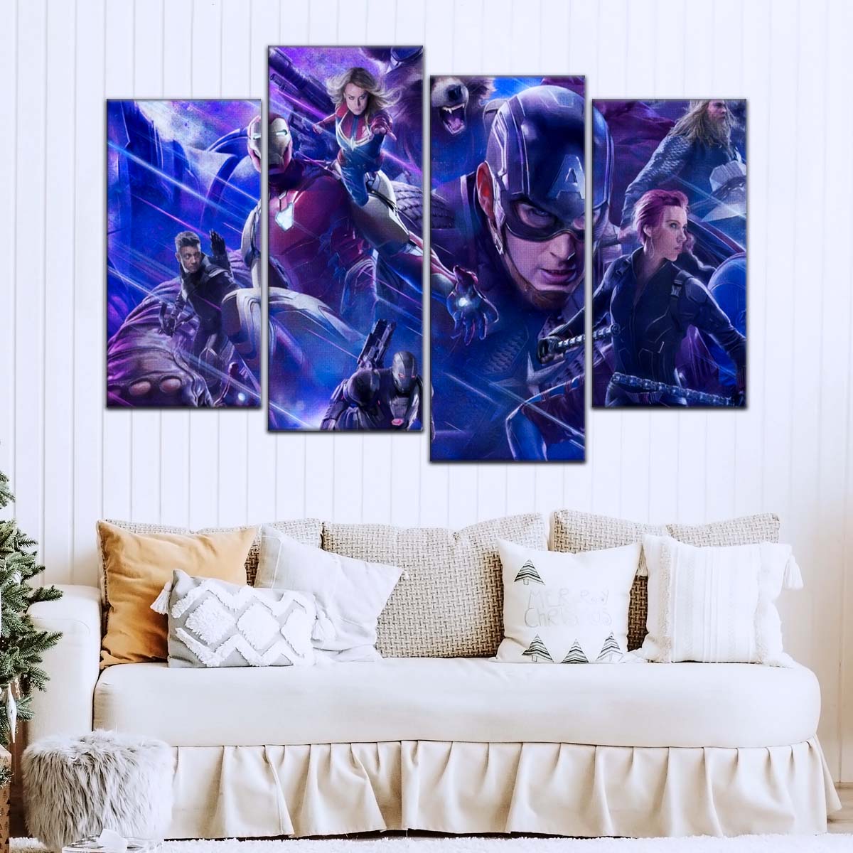 Marvel Wall Art - MCU5050 - Thanos - Clint Barton - Iron Man - Carol Danvers - Captain America - Black Widow - Thor - Hulk - Nebula - Rocket - Ant-Man - Avengers EndGame - Marvel Cinematic Universe Poster - Marvel Cinematic Universe Canvas