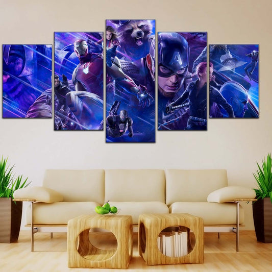 Marvel Wall Art - MCU5050 - Thanos - Clint Barton - Iron Man - Carol Danvers - Captain America - Black Widow - Thor - Hulk - Nebula - Rocket - Ant-Man - Avengers EndGame - Marvel Cinematic Universe Poster - Marvel Cinematic Universe Canvas