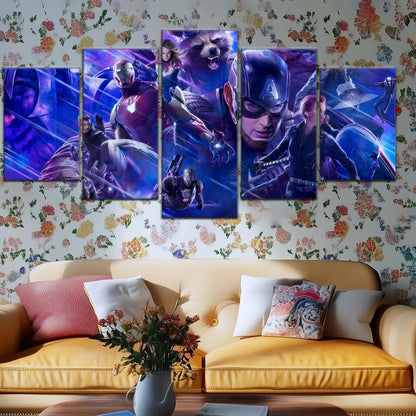 Marvel Wall Art - MCU5050 - Thanos - Clint Barton - Iron Man - Carol Danvers - Captain America - Black Widow - Thor - Hulk - Nebula - Rocket - Ant-Man - Avengers EndGame - Marvel Cinematic Universe Poster - Marvel Cinematic Universe Canvas