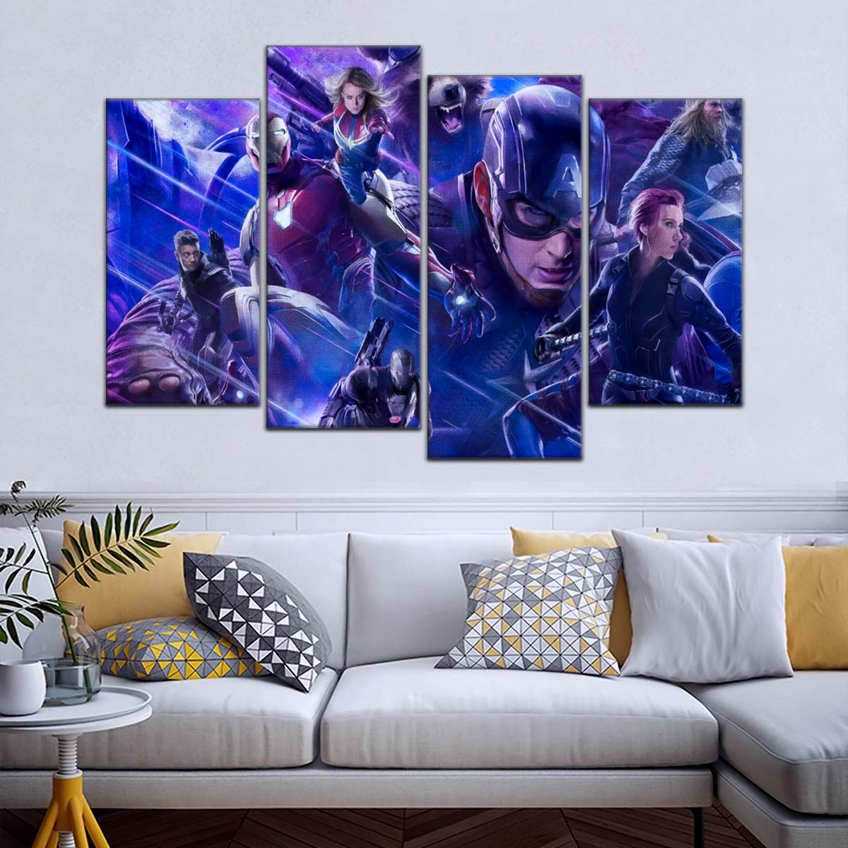 Marvel Wall Art - MCU5050 - Thanos - Clint Barton - Iron Man - Carol Danvers - Captain America - Black Widow - Thor - Hulk - Nebula - Rocket - Ant-Man - Avengers EndGame - Marvel Cinematic Universe Poster - Marvel Cinematic Universe Canvas