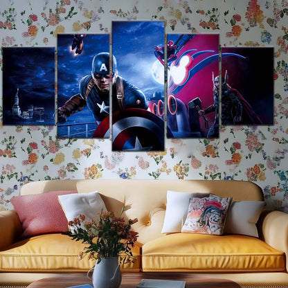 Marvel Wall Art - MCU5051 - Captain America - Thor - Iron Man - Spider-Man - Avengers - Marvel Cinematic Universe Poster - Marvel Cinematic Universe Canvas