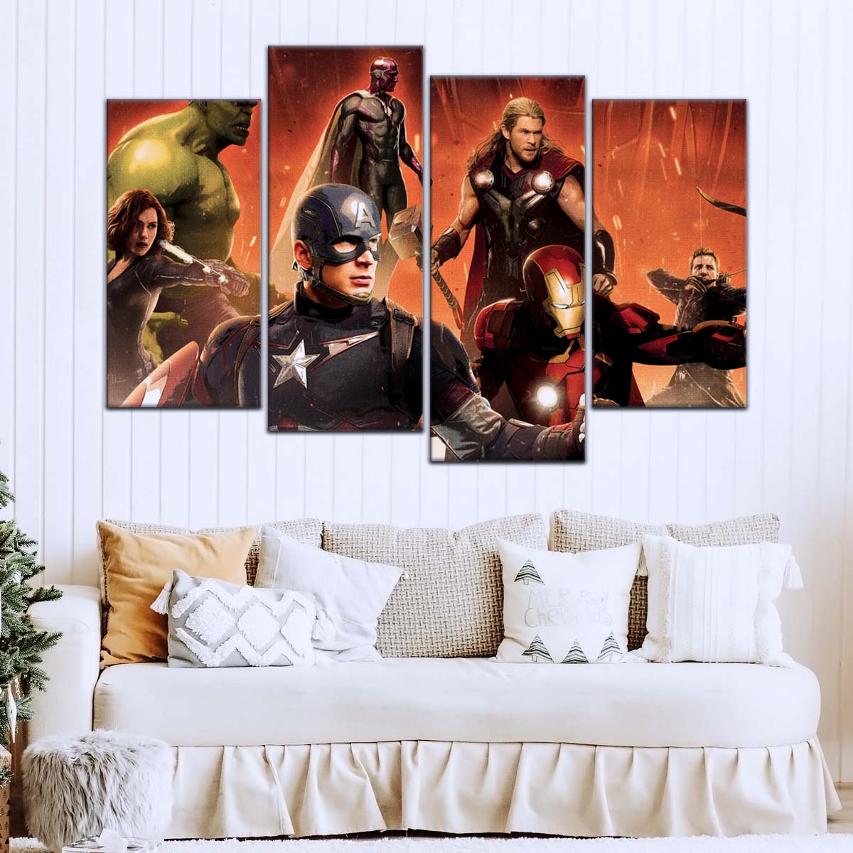 Marvel Wall Art - MCU5052 - Black Widow - Hulk - Captain America - Thor - Vision - Iron Man - Clint Barton - Avengers Age Of Ultron - Marvel Cinematic Universe Poster - Marvel Cinematic Universe Canvas