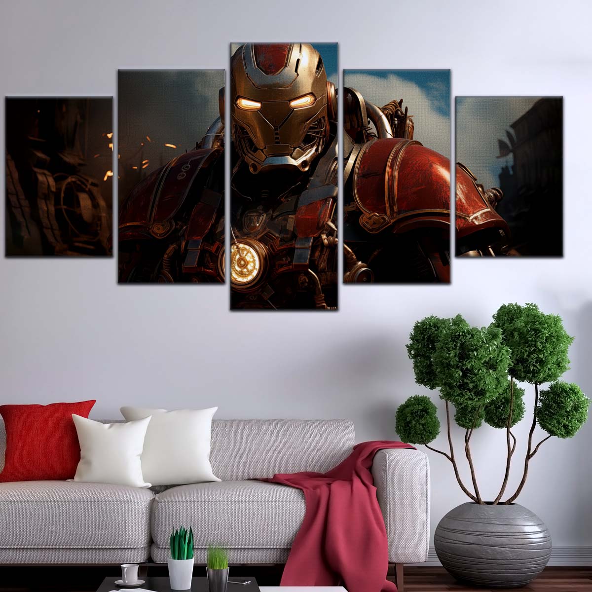Marvel Wall Art - MCU5054 - Dieselpunk Iron Man - Marvel Cinematic Universe Poster - Marvel Cinematic Universe Canvas