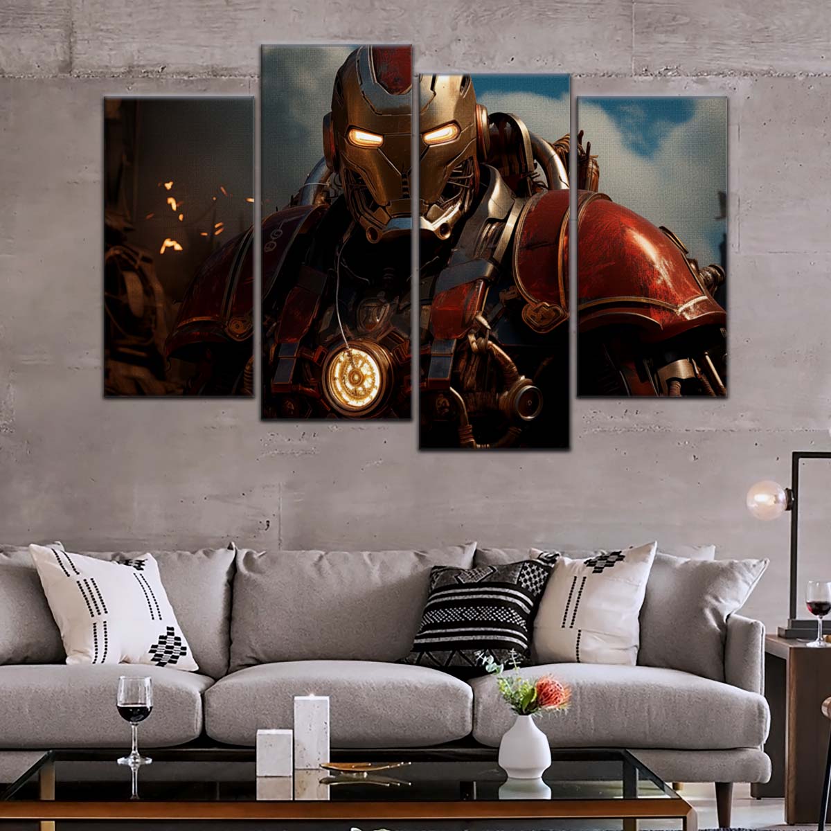 Marvel Wall Art - MCU5054 - Dieselpunk Iron Man - Marvel Cinematic Universe Poster - Marvel Cinematic Universe Canvas
