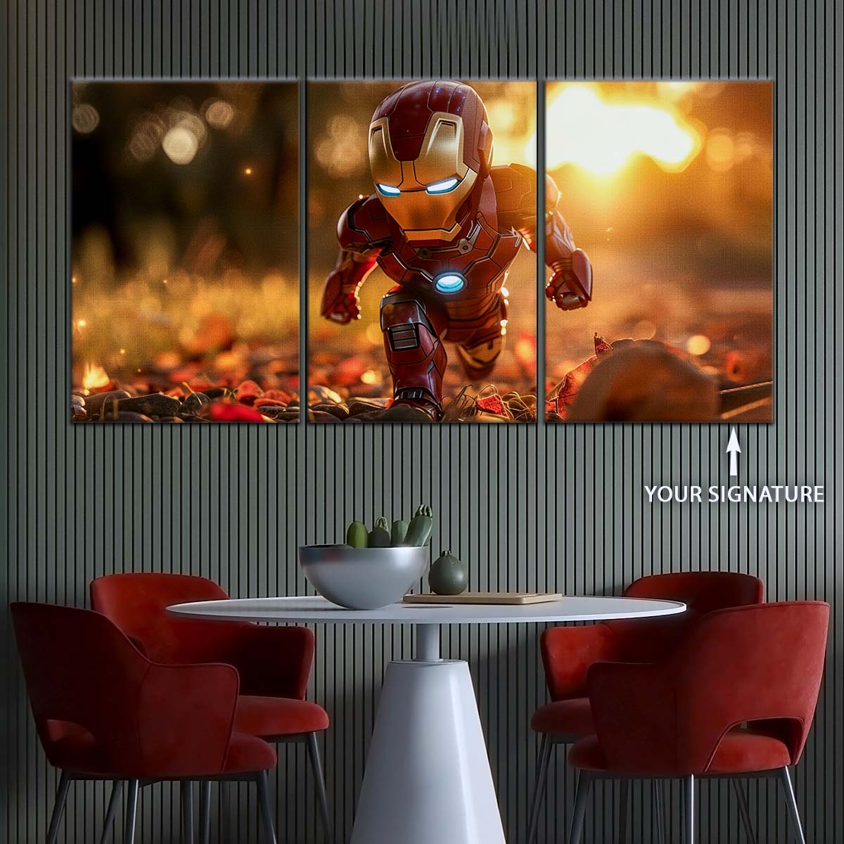 Marvel Wall Art - MCU5056 - Chibi Iron Man - Marvel Cinematic Universe Poster - Marvel Cinematic Universe Canvas