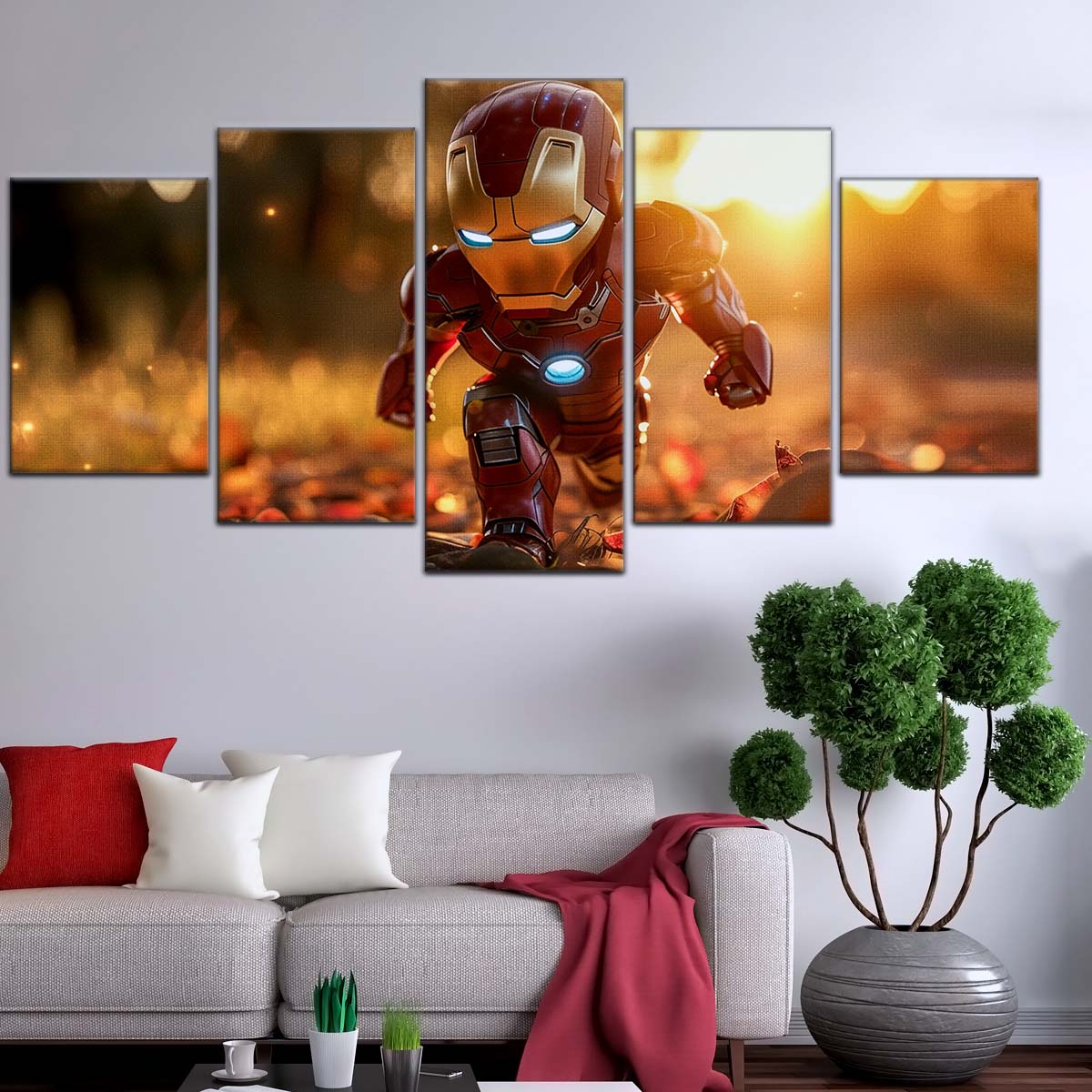 Marvel Wall Art - MCU5056 - Chibi Iron Man - Marvel Cinematic Universe Poster - Marvel Cinematic Universe Canvas