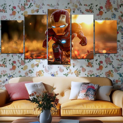 Marvel Wall Art - MCU5056 - Chibi Iron Man - Marvel Cinematic Universe Poster - Marvel Cinematic Universe Canvas