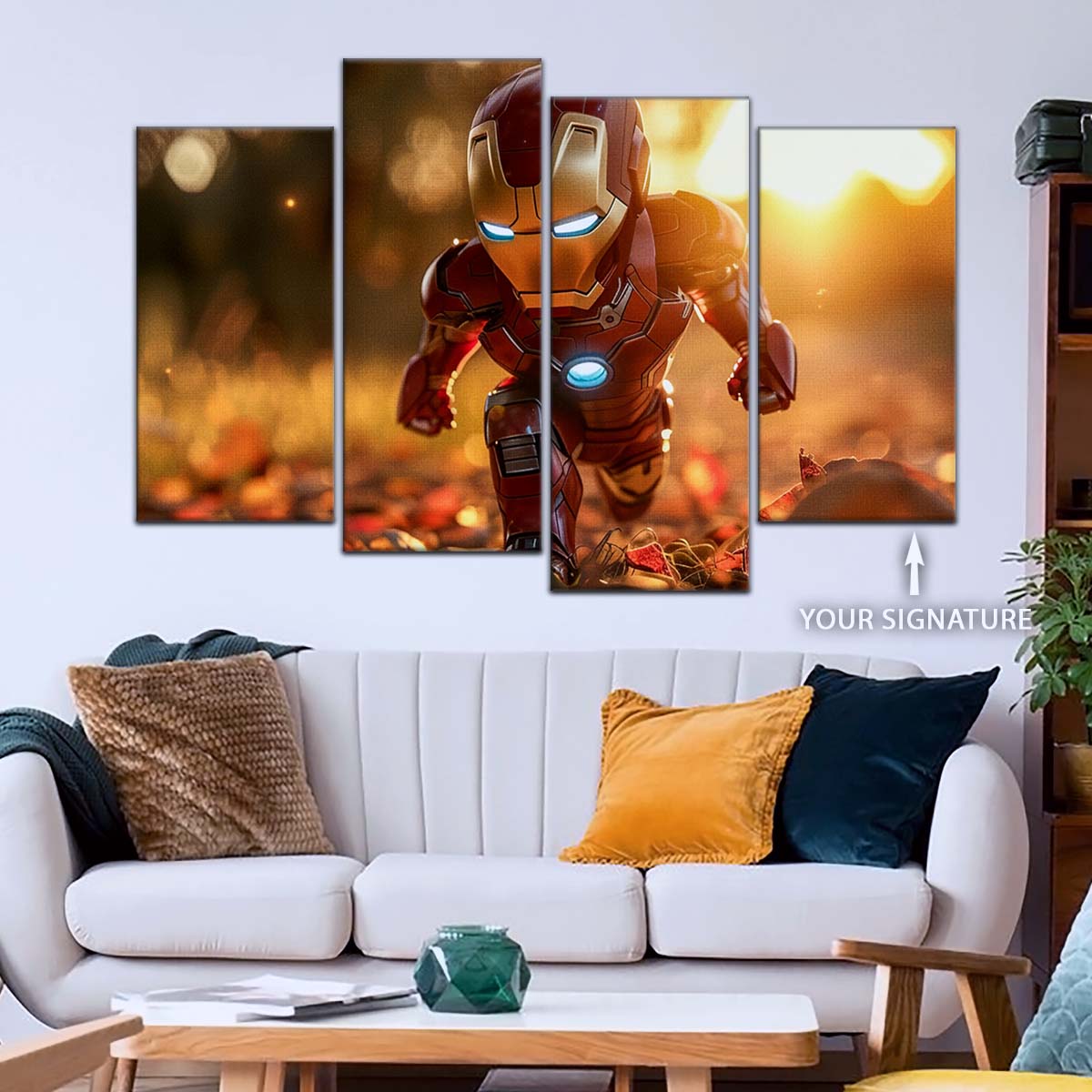Marvel Wall Art - MCU5056 - Chibi Iron Man - Marvel Cinematic Universe Poster - Marvel Cinematic Universe Canvas