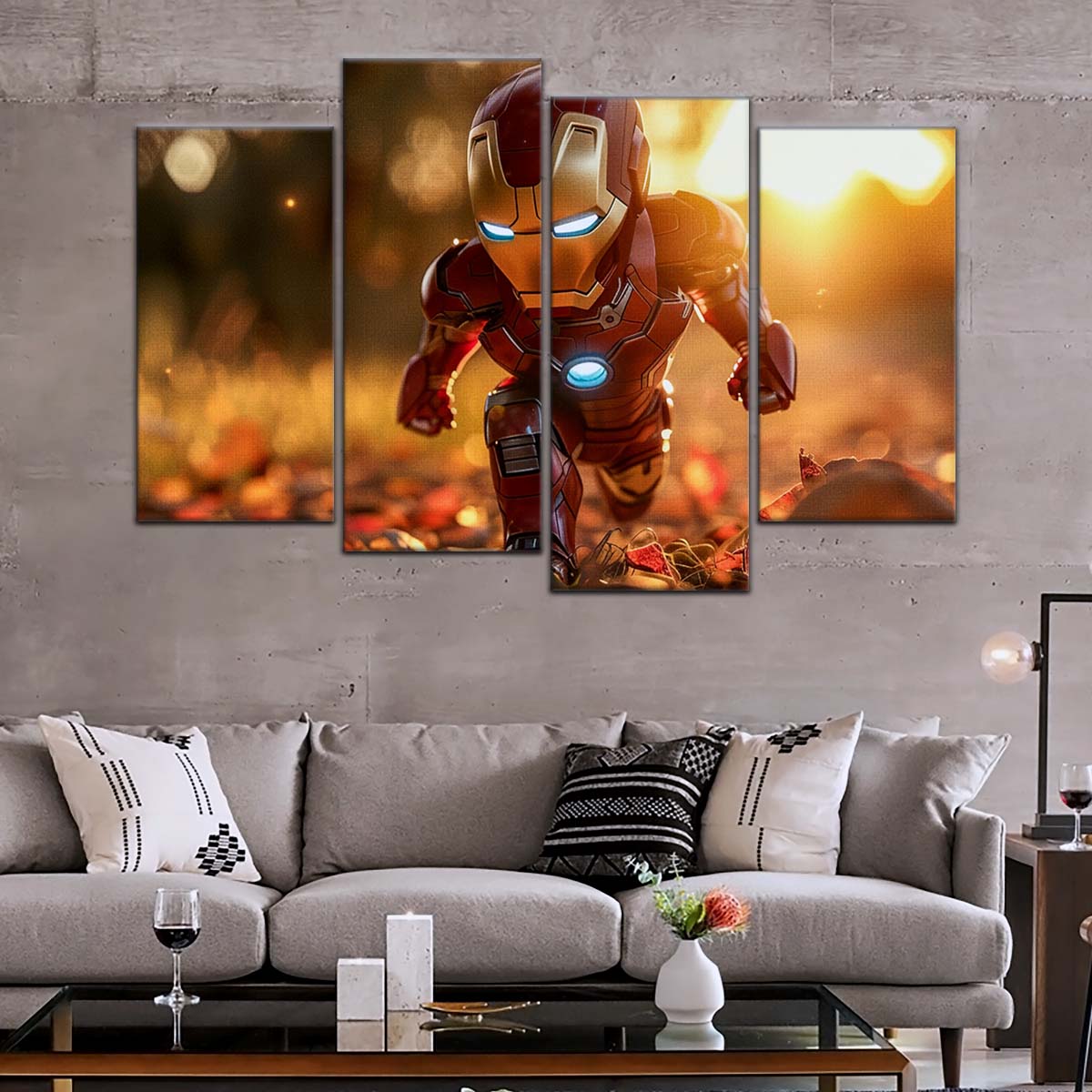 Marvel Wall Art - MCU5056 - Chibi Iron Man - Marvel Cinematic Universe Poster - Marvel Cinematic Universe Canvas