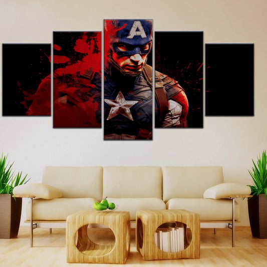 Marvel Wall Art - MCU5058 - Captain America - Marvel Cinematic Universe Poster - Marvel Cinematic Universe Canvas