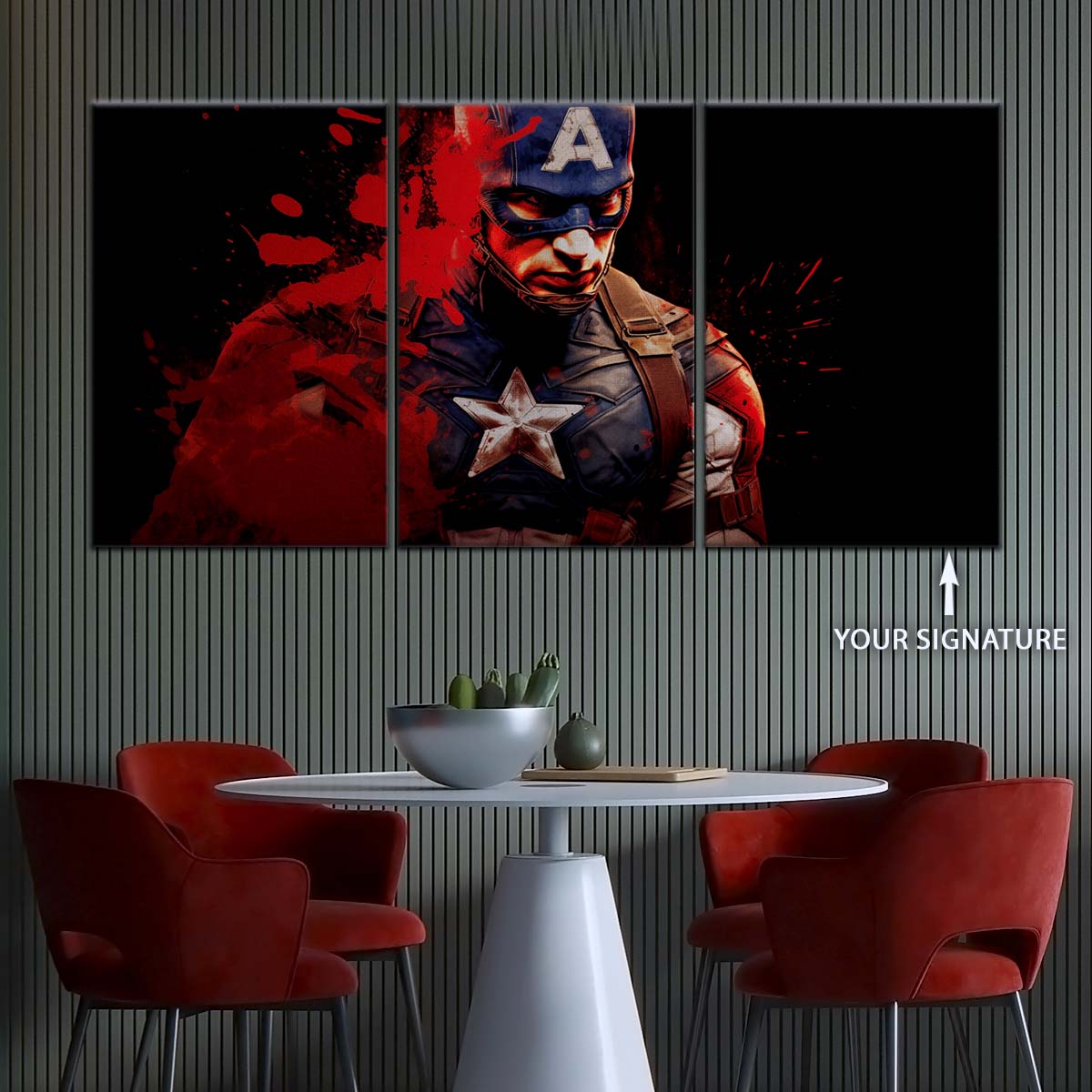 Marvel Wall Art - MCU5058 - Captain America - Marvel Cinematic Universe Poster - Marvel Cinematic Universe Canvas
