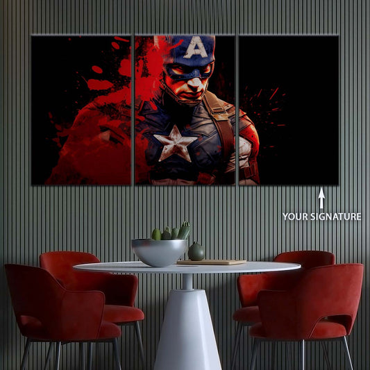 Marvel Wall Art - MCU5058 - Captain America - Marvel Cinematic Universe Poster - Marvel Cinematic Universe Canvas