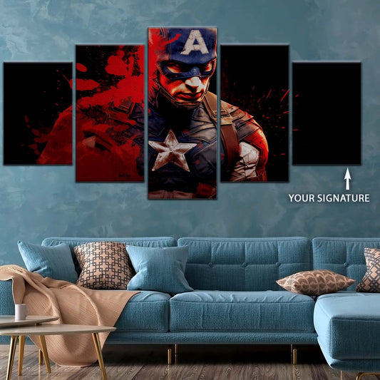 Marvel Wall Art - MCU5058 - Captain America - Marvel Cinematic Universe Poster - Marvel Cinematic Universe Canvas