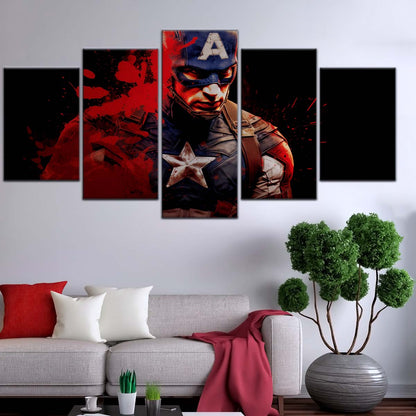 Marvel Wall Art - MCU5058 - Captain America - Marvel Cinematic Universe Poster - Marvel Cinematic Universe Canvas