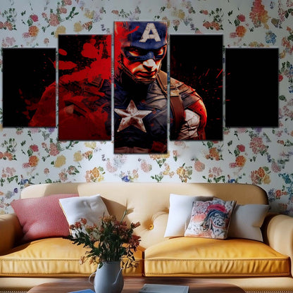 Marvel Wall Art - MCU5058 - Captain America - Marvel Cinematic Universe Poster - Marvel Cinematic Universe Canvas