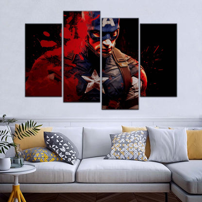 Marvel Wall Art - MCU5058 - Captain America - Marvel Cinematic Universe Poster - Marvel Cinematic Universe Canvas