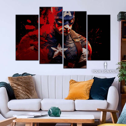 Marvel Wall Art - MCU5058 - Captain America - Marvel Cinematic Universe Poster - Marvel Cinematic Universe Canvas