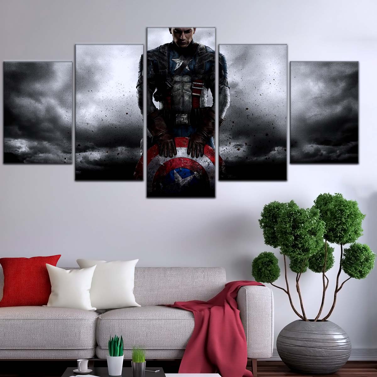 Marvel Wall Art - MCU5060 - Captain America - The First Avenger - Marvel Cinematic Universe Poster - Marvel Cinematic Universe Canvas