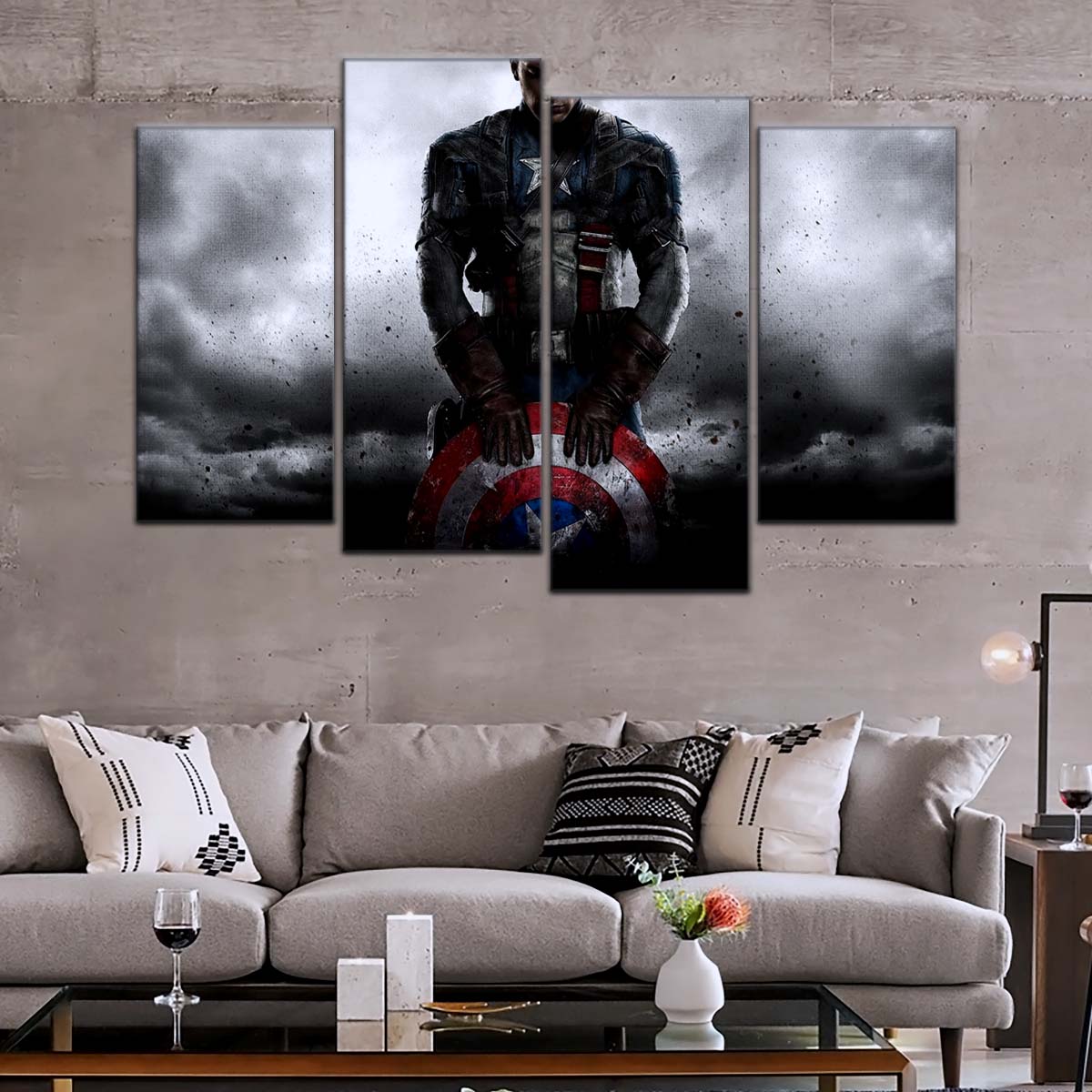 Marvel Wall Art - MCU5060 - Captain America - The First Avenger - Marvel Cinematic Universe Poster - Marvel Cinematic Universe Canvas