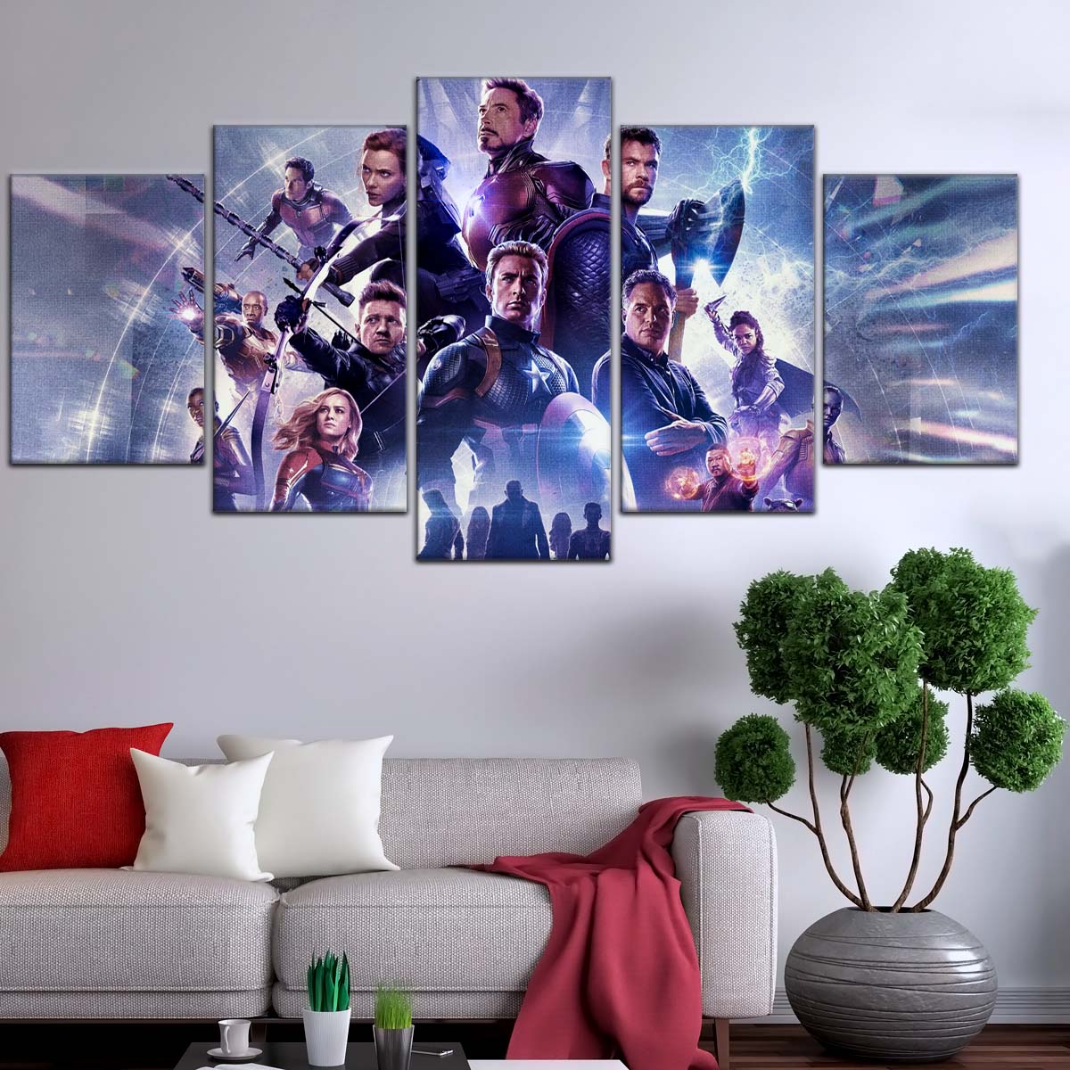 Marvel Wall Art - MCU5064 - Clint Barton - Hulk - Captain America - Thor - Black Widow - Iron Man - Ant-Man - Avengers Endgame - Marvel Cinematic Universe Poster - Marvel Cinematic Universe Canvas