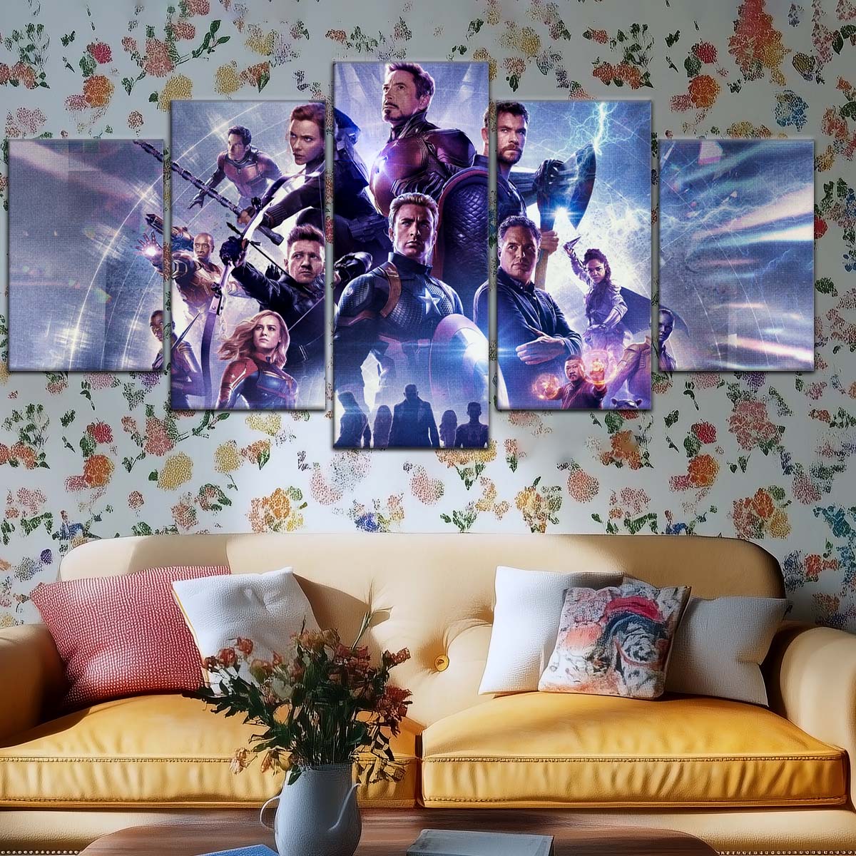 Marvel Wall Art - MCU5064 - Clint Barton - Hulk - Captain America - Thor - Black Widow - Iron Man - Ant-Man - Avengers Endgame - Marvel Cinematic Universe Poster - Marvel Cinematic Universe Canvas