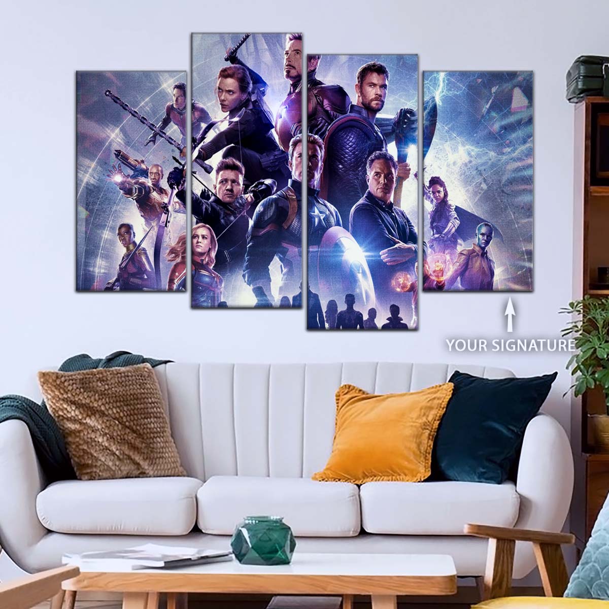 Marvel Wall Art - MCU5064 - Clint Barton - Hulk - Captain America - Thor - Black Widow - Iron Man - Ant-Man - Avengers Endgame - Marvel Cinematic Universe Poster - Marvel Cinematic Universe Canvas