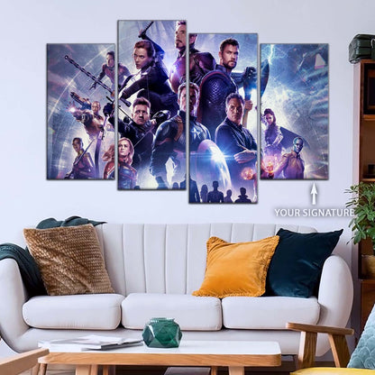 Marvel Wall Art - MCU5064 - Clint Barton - Hulk - Captain America - Thor - Black Widow - Iron Man - Ant-Man - Avengers Endgame - Marvel Cinematic Universe Poster - Marvel Cinematic Universe Canvas